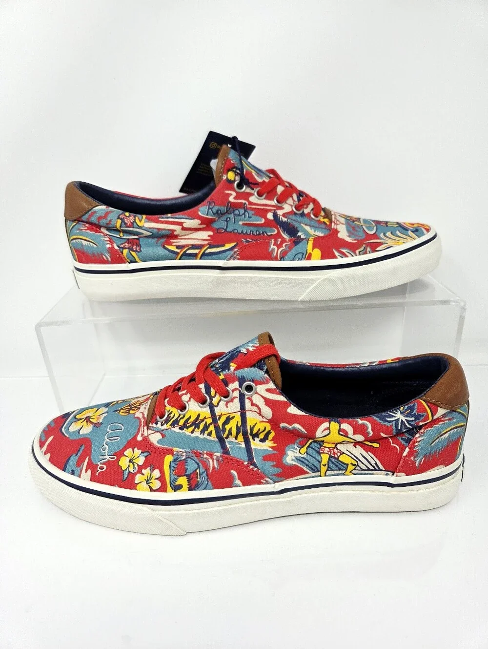 Polo Ralph Lauren Thornton III Canvas Floral Sneakers Men’s 9D